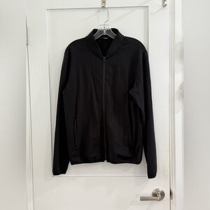 Theory black varsity style jacket w/ zipper